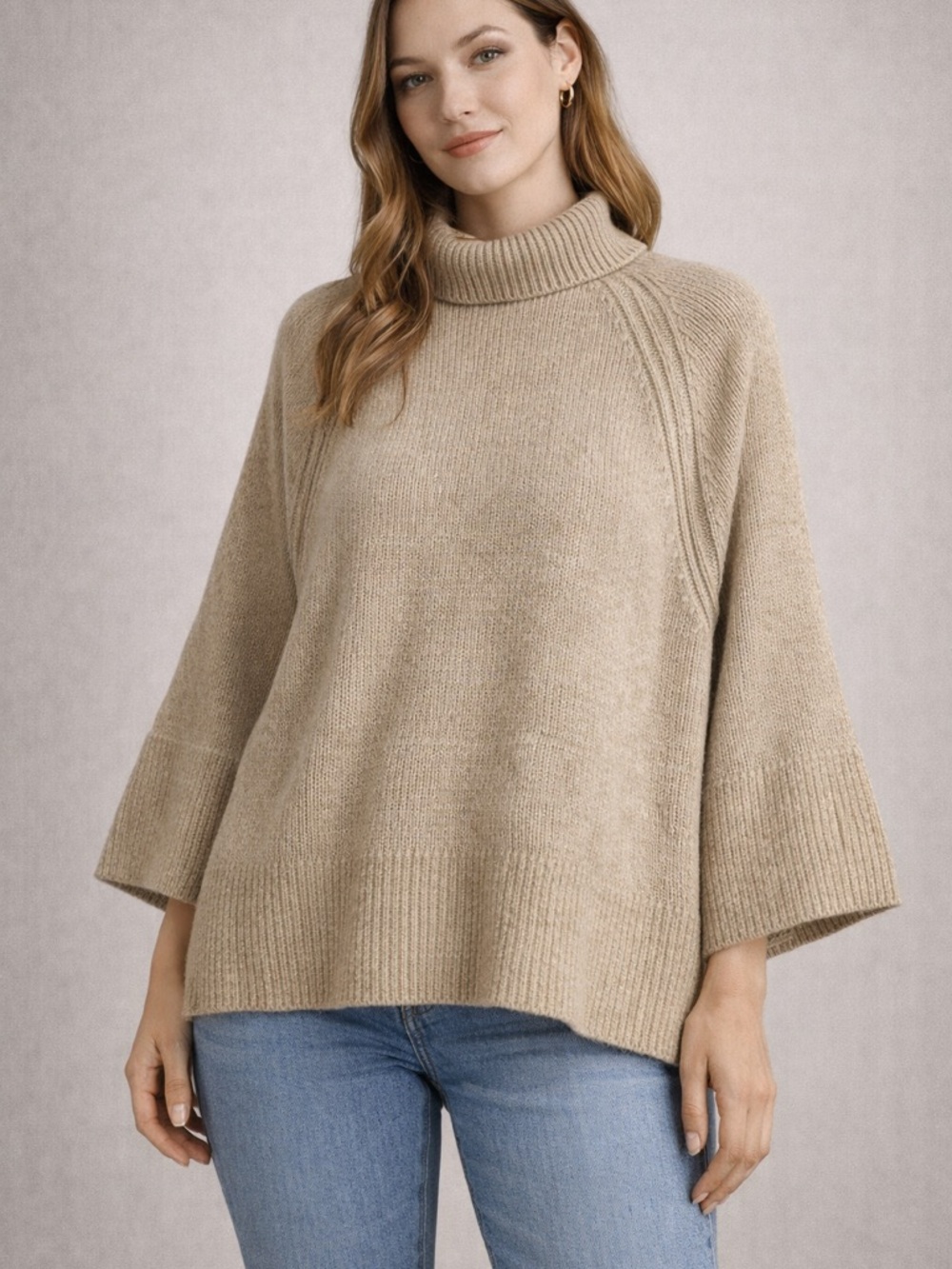 Oversized Miou Muse Oversized Turtleneck Sweater
